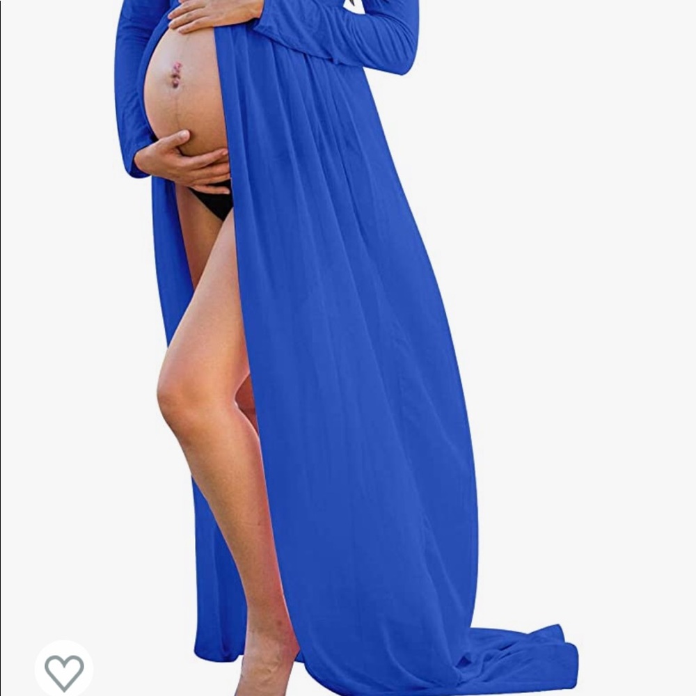 Blue maternity dress large